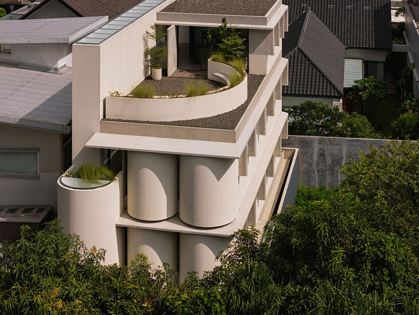 isso architects sculpts soft interiors with solid concrete for compact ABC flats in jakarta
