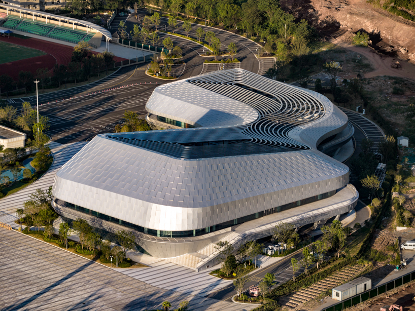 river and mountain hushan sports park swimming center lycs architecture work 2