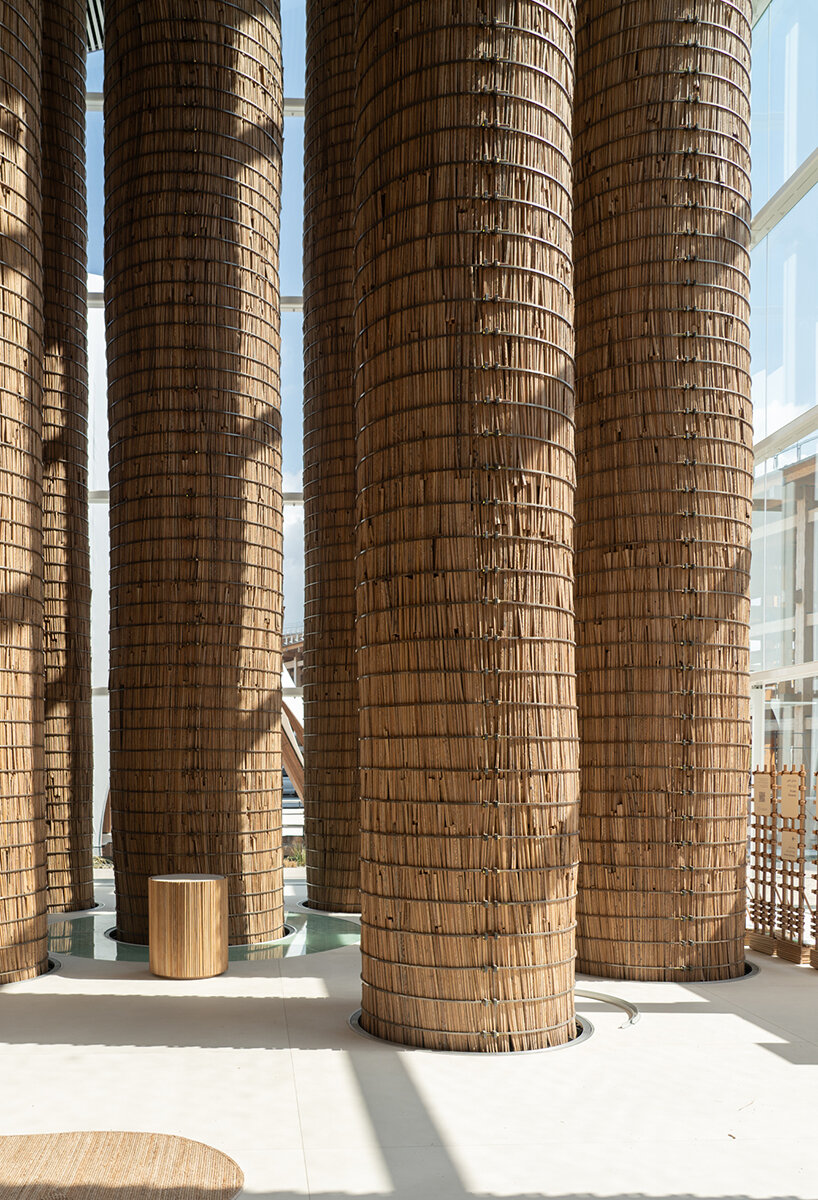 UAE pavilion at expo 2025 osaka soars 16 meters high with 90 palm-made columns